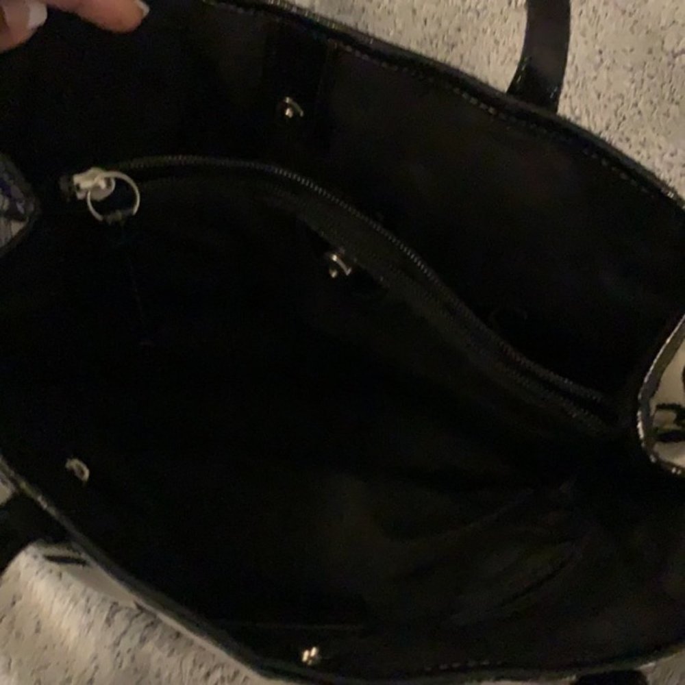 Monogram Coach Satchel w Side Drawstrings - Picture 4 of 7